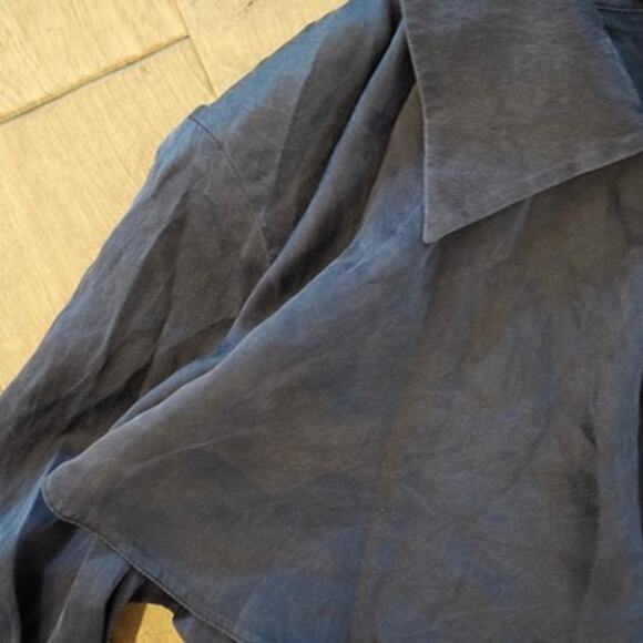 Escada Margaretha Ley LS Collared Button Closure Black Womens Size 34/ S - Picture 3 of 7